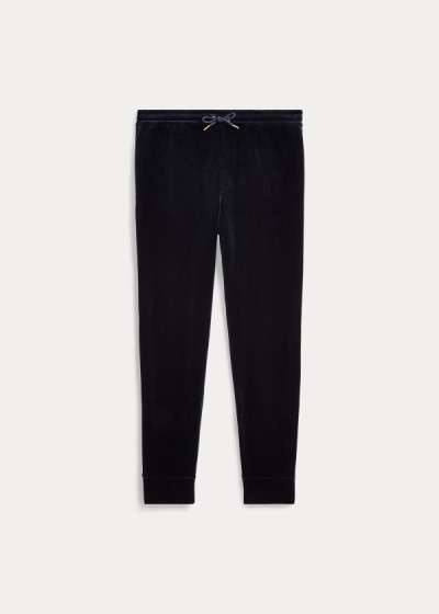 Pantalones De Chándal Ralph Lauren Hombre Azul Marino - Velour - CMUBK7480